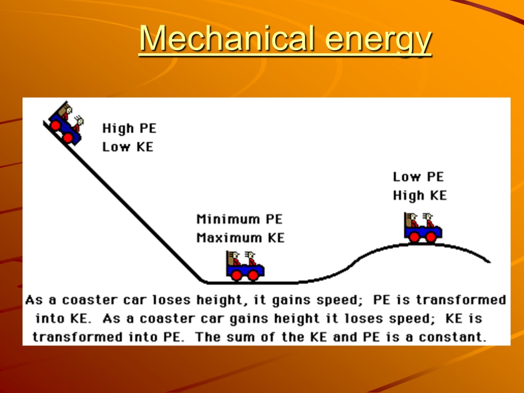 Mechanical energy